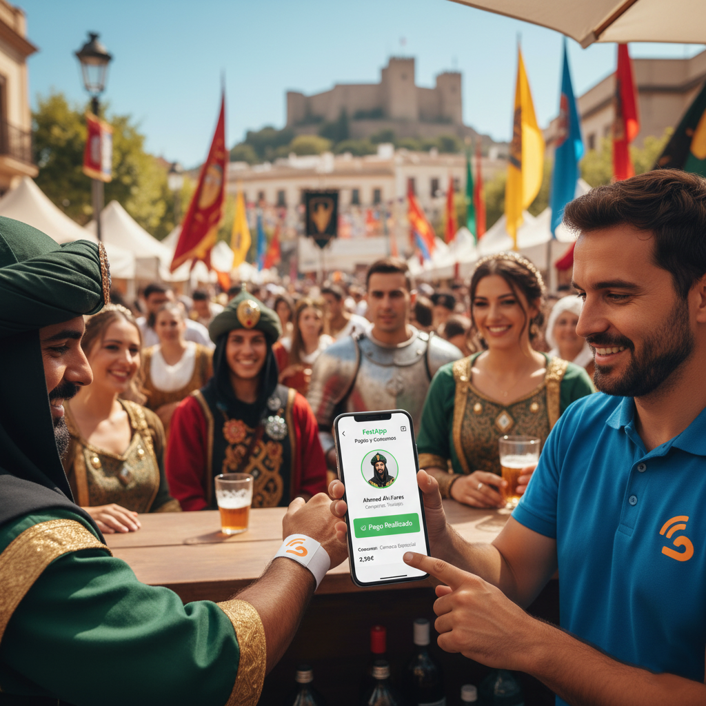 Pulseras con saldo para Moros y Cristianos en Alicante